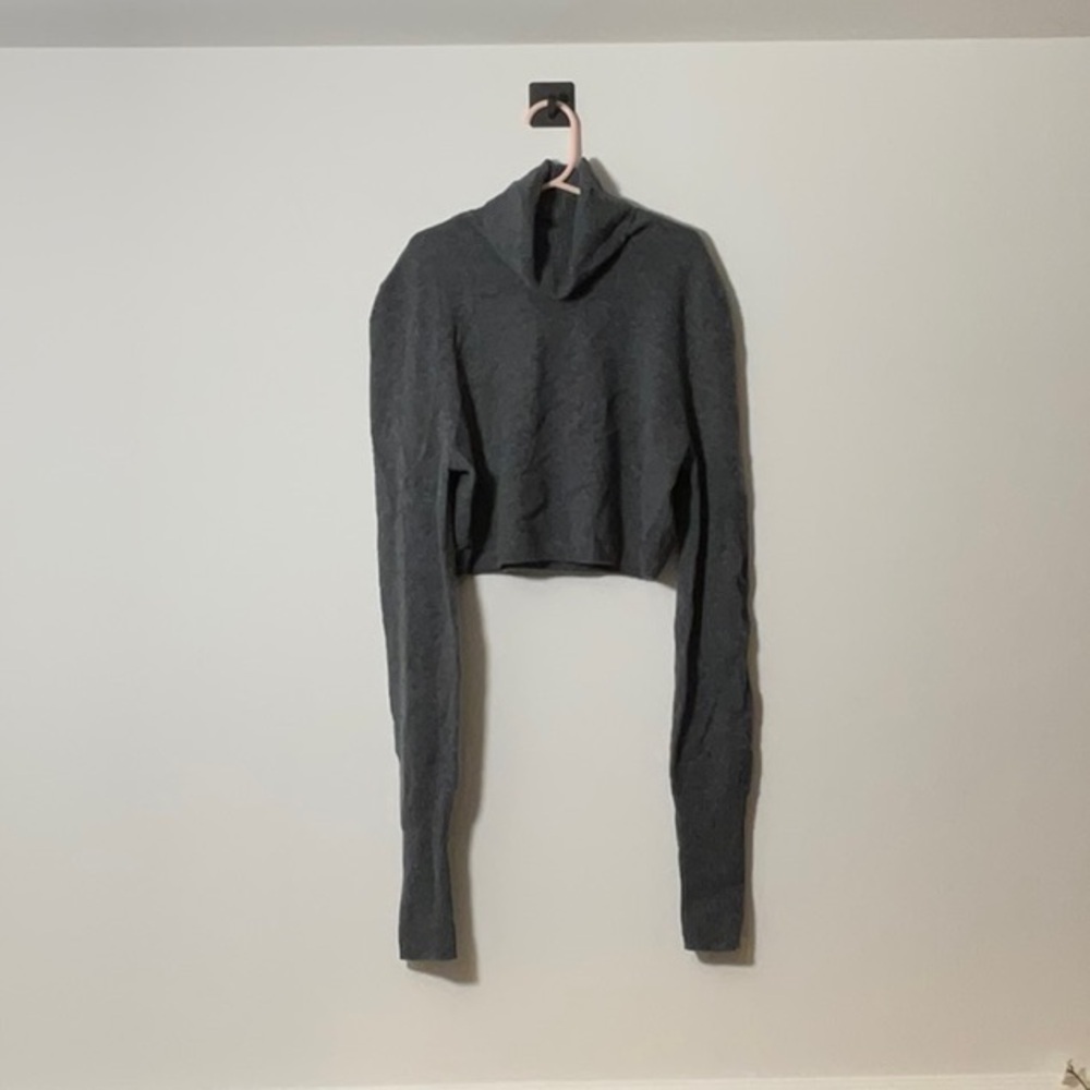 Jonathan Simkhai Dark Gray Turtleneck Sweater